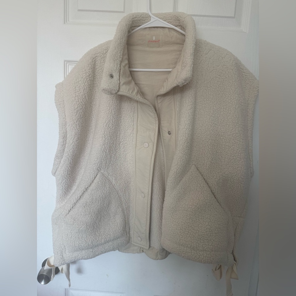 FP Movement by Free People Cream Sherpa Vest